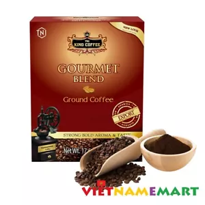 King Coffee GOURMET BLEND Ground Coffee, Dark Roasted; 1.1lbs (500g) - Picture 1 of 8