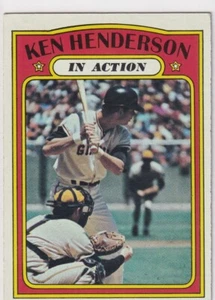 1972 TOPPS KEN HENDERSON SAN FRANCISCO GIANTS (REVIEW SCANS) (JC)431 - Picture 1 of 2