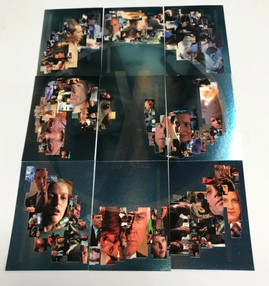 INKWORKS THE X-FILES SEASON 4 TO 8 TRADING CARD COMPLETE 9 FOIL PUZZLE CARD SET - Image 1 of 4