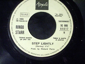 46035 45 giri 7" Juke Box - Ringo Starr - Step lightly; Oh my my - Apple 1974 - Foto 1 di 2