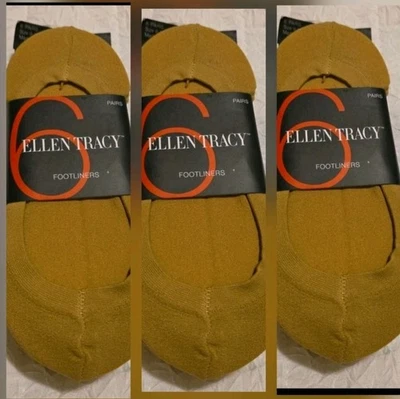 Ellen Tracy 18 Pairs/3 Packs Foot Liners-Nude- Size: 9-11 NWT (MSRP $60) - Image 1 of 3