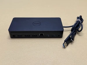 Estación de Acoplamiento Dell D600 USB 3.0 USB-C con Adaptador de Corriente 130w 4K - Imagen 1 de 10