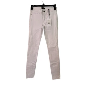 Jeans skinny THEORY taglia 00 bianco conduttore denim Dracie R Brewster 25x28 - Foto 1 di 5