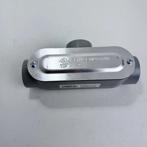 1 1/4" - 1 1/2 Elektrorohrgehäuse Typ T mit Deckel & Dichtung Aluminiumgewinde - Bild 1 von 6