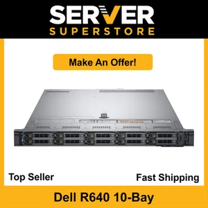 Dell PowerEdge R640 Server 2x Gold 6148 = 40 Cores H730P 64GB RAM 10x trays - Picture 1 of 9