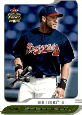 2002 Fleer Focus Jersey Edition #195 Gary Sheffield Atlanta Braves - Image 1 of 2