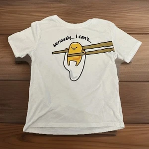 Gudetama The Lazy Egg Youth Size 8 Medium Graphic Print Shirt - Picture 1 of 3