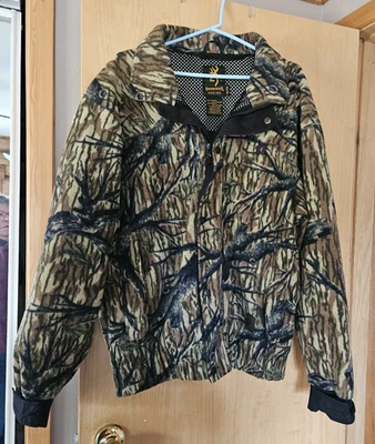 Browning Hydro Fleece Jacket Men’s Large Gore-Tex Camouflage Hunting Lined - Image 1 of 4