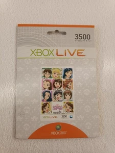 The Idolmaster 3500 Microsoft Points Xbox 360, Edizione Limitata Nuovo *Raro* - Foto 1 di 2
