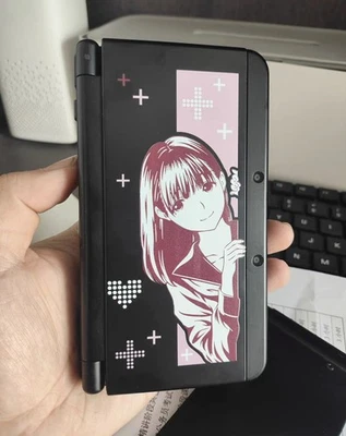 Nintendo Nuevo 3DS Repuesto Carcasa Cubierta Personalizada Anime Niña Rosa Cruces Foto 1 de 2