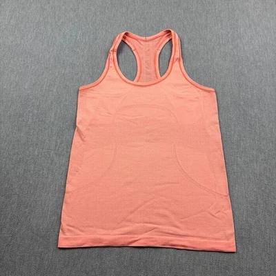Lululemon Tank Top Womens 8 Peach Swiftly Tech Stretch Performance Yoga Gym Tee - Image 1 of 4