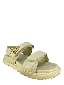 DIOR Lambskin Dioract Sandals Size 7.5 - Picture 1 of 6