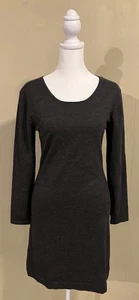 Theory Jiya B New Steady Dress Charcoal Gray Wool Size M Medium - Picture 1 of 6