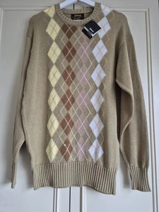 Cox Moore For Harrods Vintage Crew Neck Knitted Jumper, Size Large, Made in UK - Picture 1 of 8