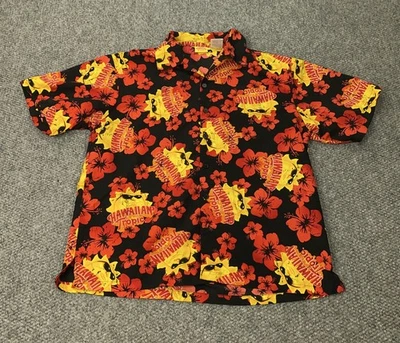 Hawaiian Tropic Shirt Mens Large Floral Button Up Camp Casual Beach Aloha Shirt - Image 1 of 4