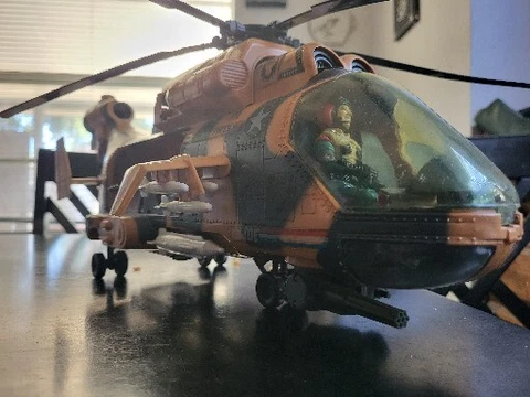 GiJoe ARAH 1986 Tomahawk Chopper VTG VEHICLE /Pilot/90% com. ➕️ Parts Cover