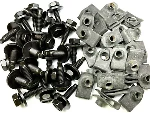 1/4 Body Bolts & Extruded U-Nuts 1/4-20 x 15/16 (25 Pcs Each) #1592 (78/79) OAS - Bild 1 von 5