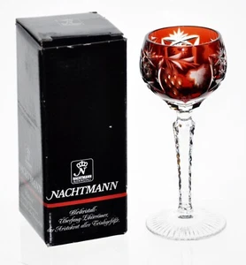 Nachtmann Traube Rubinrot Schliff auf klarem Kristall Sherry Cordial NeuBox signiert - Bild 1 von 4