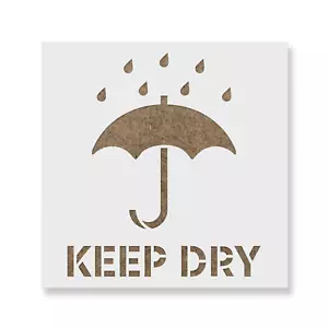 Plantilla de símbolo Keep Dry - plantillas Mylar duraderas y reutilizables - Imagen 1 de 5