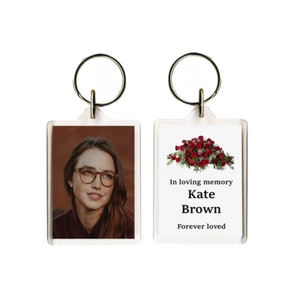 Schlüsselanhänger personalisiert Fotogeschenk Erinnerung - In liebevoller Erinnerung Geschenk - Trauergeschenk - Bild 1 von 6