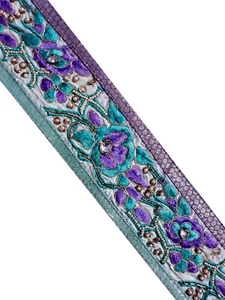 Vintage Indian Sari Border Sewing Embroidered Trim Ribbon Antique Lace DIY Home - Picture 1 of 8