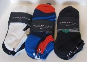 Tommy Hilfiger Boys 3-Pack Ankle Socks * Medium * Choice of Patterns - Picture 1 of 16