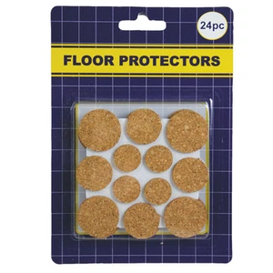 24/pack Furniture table desk chair legs Cork Floor Protectors Pad assorted size - Picture 1 of 2