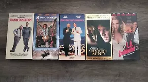 Lot 5 HEART CONDITION VHS 8 seconds A Beautiful Mind L.A. Confidential ep mode - Picture 1 of 1