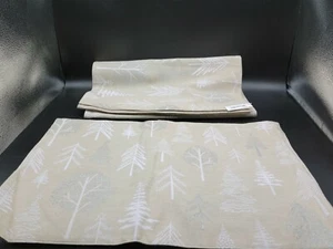 Park Designs Table Runner Snow Tree Pattern 15"x72" & 1 placemat, NWT - Picture 1 of 6