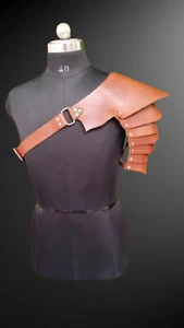 Spaulder Set, SCA Articulated Pauldron Set, Cosplay Genuine leather shoulder - Picture 1 of 6