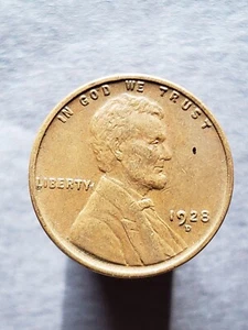 Penny centesimo di grano Lincoln 1928-D - Foto 1 di 2