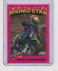 1992 Ricky Carmichael Hi Flyers Champs #30 Rookie Dirt Bike Card 🔥 Rare RC - Picture 1 of 2