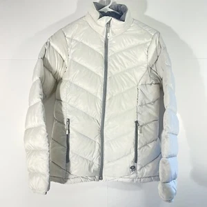 Mountain Hardwear White Q-Shield 650 Fill Down Puffer Jacket Women's Small - Picture 1 of 11