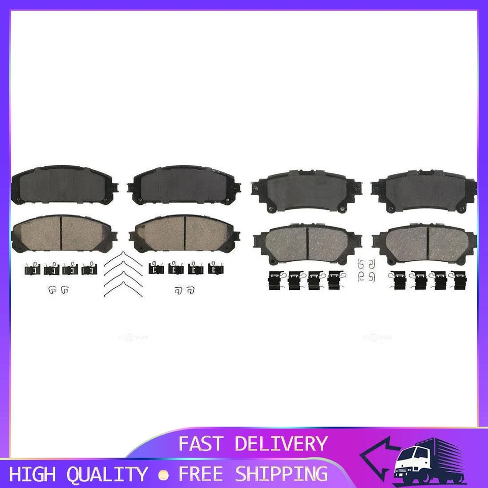 2x Juego de pastillas de freno de disco delanteras traseras Wagner Brake para Toyota Sienna 2011-2019 Foto 1 de 2