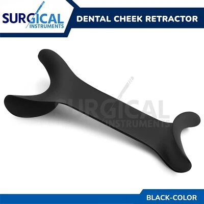 Cheek Lip Retractor Dental Double-Head Mouth Opener Metal Hook Black German Grad - Image 1 of 4