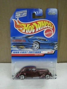 HOT WHEELS- 19642- 1999 FIRST EDITIONS 1936 CORD NO.649- NEW- L15 - Picture 1 of 1