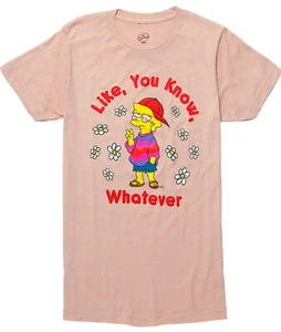 The Simpsons Lisa Simpson Like You Know, Whatever Junior Women's T-shirt - NWT - Picture 1 of 1