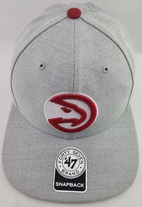 ATLANTA HAWKS NBA FLAT BILL SNAPBACK BORELAND HEATHER CAP MÜTZE NEU! Marke '47 - Bild 1 von 9