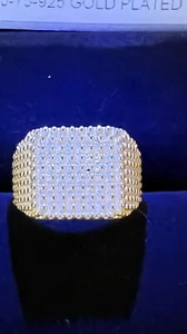 Trina Turk 925 Gold Plated Rings 4.5" $290 #44 - Picture 1 of 3