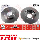 2X New Brake Disc For Mercedes Benz A Class W168 Om 668 940 Om 668 942 Trw 22222