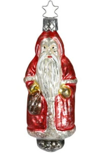 Inge Glas Olde Santa 10013S018 Adorno navideño alemán NUEVO w / Caja de regalo GRATIS - Imagen 1 de 2