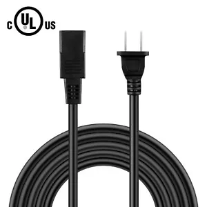 8ft 2-Prong AC Power Cord Cable Lead For Revox A50 B215 B225 B710 B751 B760 B780 - Picture 1 of 4