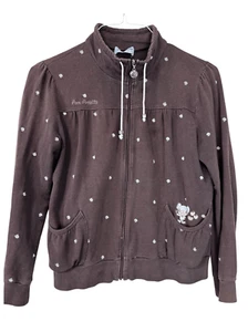 Pom Ponette Big Girls Embroidered Strawberry Mouse Anime Zip Hoodie Size Large - Picture 1 of 11