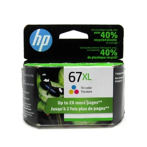 HP 67XL Tri-Color Ink Cartridge 3YM58AN New Sealed Genuine High Yield - Picture 1 of 7