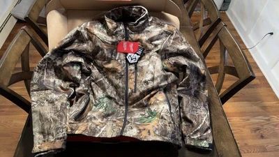 Milwaukee M12 Mens  L 12V Heated Quietshell Jacket Kit With Cp3.0 Btty Camo, NEW - Image 1 of 4