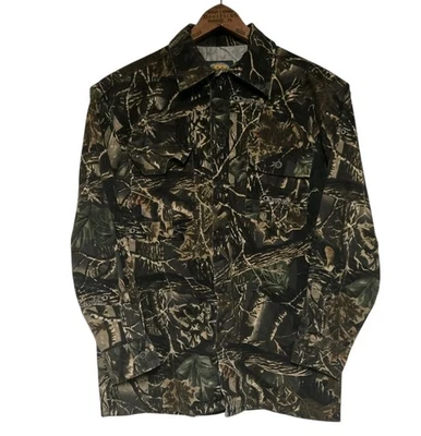 Cabelas Kids Seclusion 3D Camo Set Chamois Shirt & Pants Size 12 EUC - Image 1 of 4