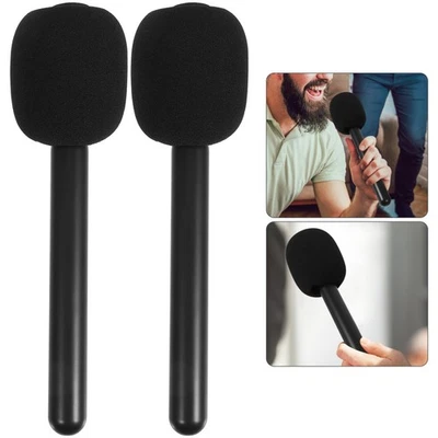 2Pcs Handheld Drahtlose Mikrofon Revers Video Aufnahme Mikrofon Handheld Adapter - Bild 1 von 4