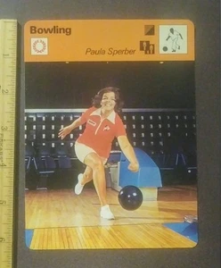 Sportscaster 1977 Paula Sperber Regina del Bowling Alley Patty Costello errore - Foto 1 di 2