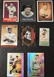 (8) Rogers Hornsby Card lot Cardinals Cubs HOF- 1991-2011 Serial Numbered  - Picture 1 of 4