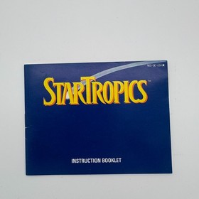 Nintendo NES - manual w/ letter for Startropics - original, authentic
